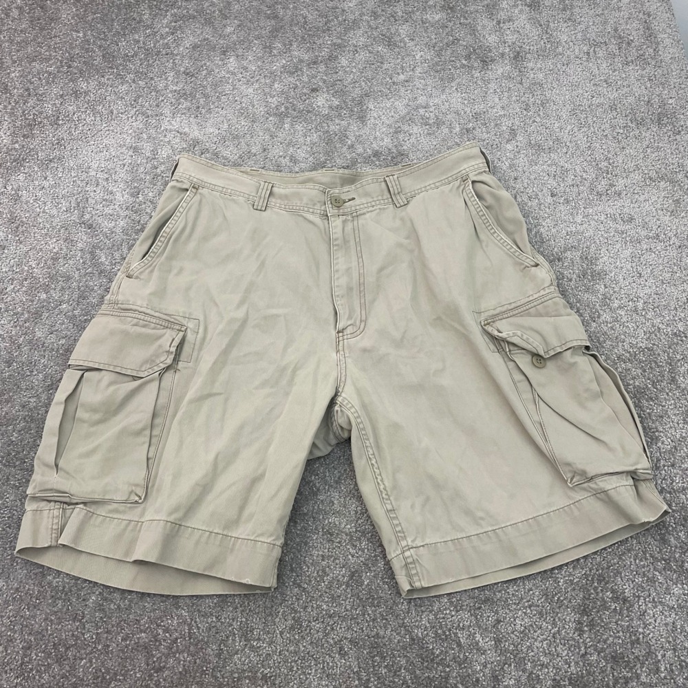 Polo Ralph Lauren Shorts Mens 38 Classic Chino Tan Cargo Cotton Khaki Safari